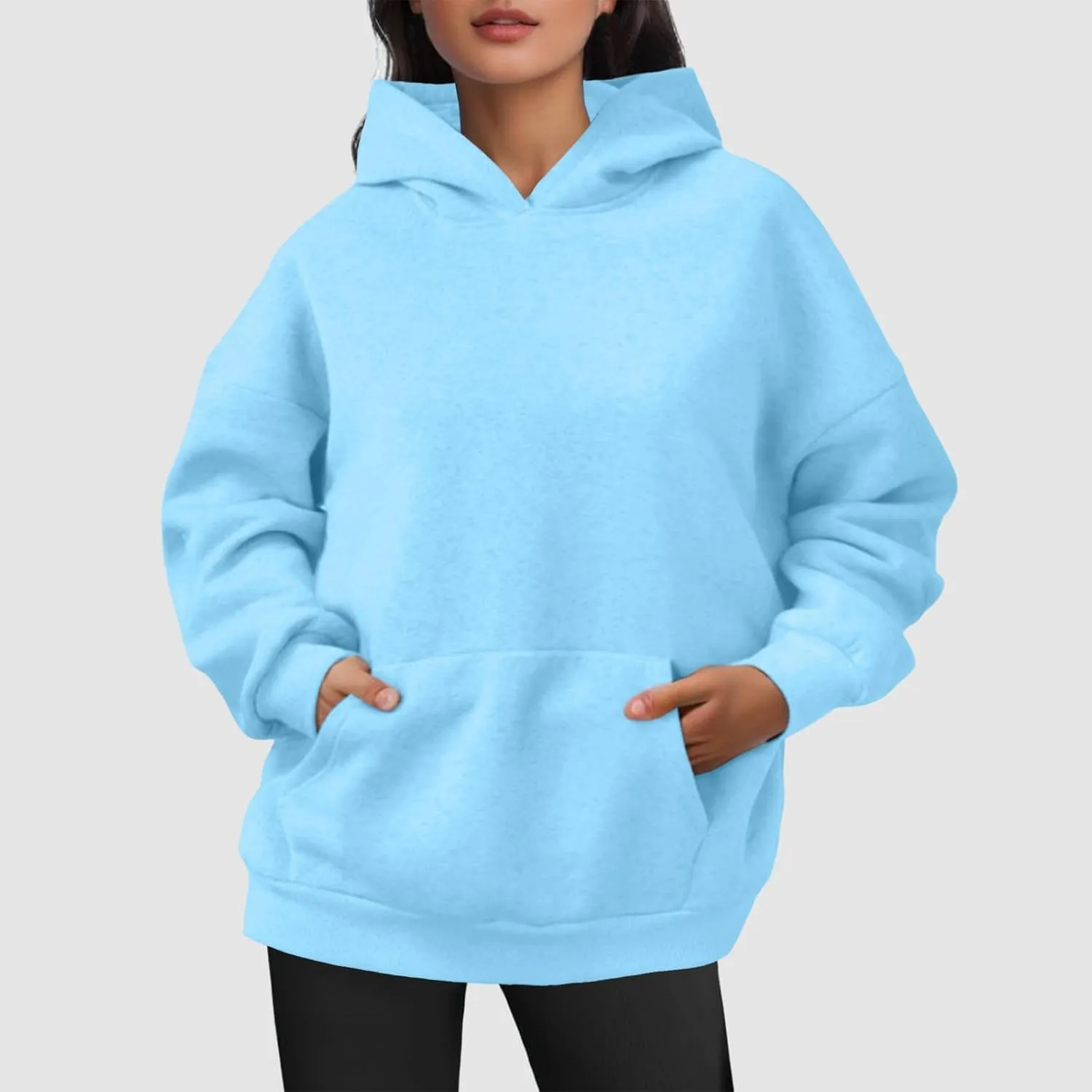 Hoodies for Teen Girls Oversized Hoodies Sweatshirts Long Sleeve Sweaters with Pocket 2024 Fall Pullover Clothes