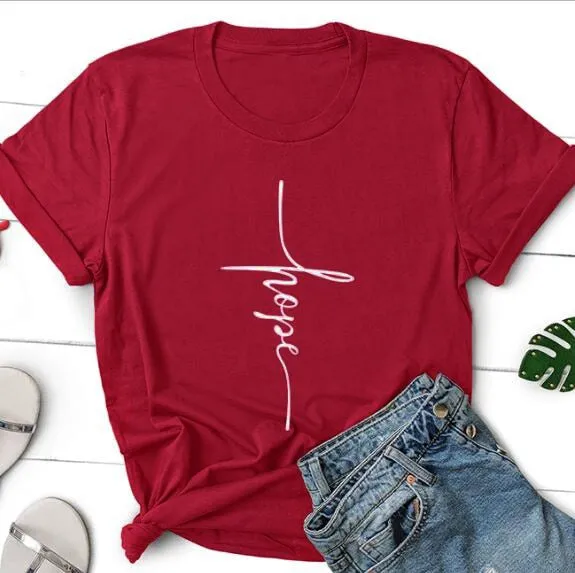 Hope Cross Christian Statement Shirt