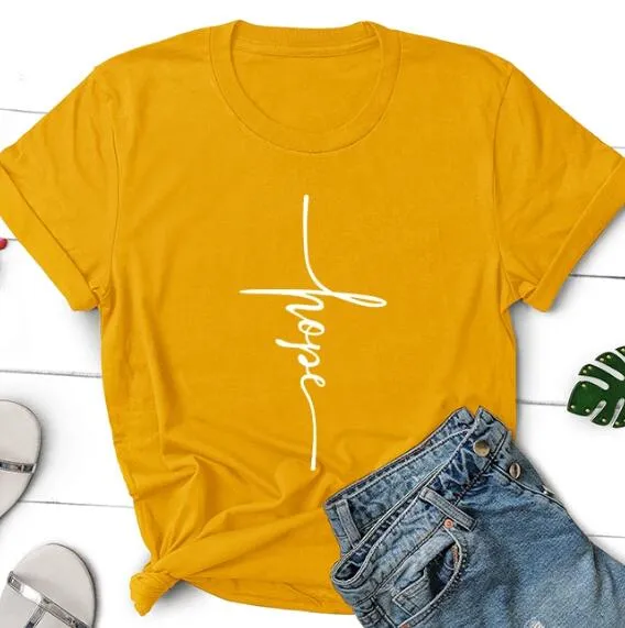 Hope Cross Christian Statement Shirt