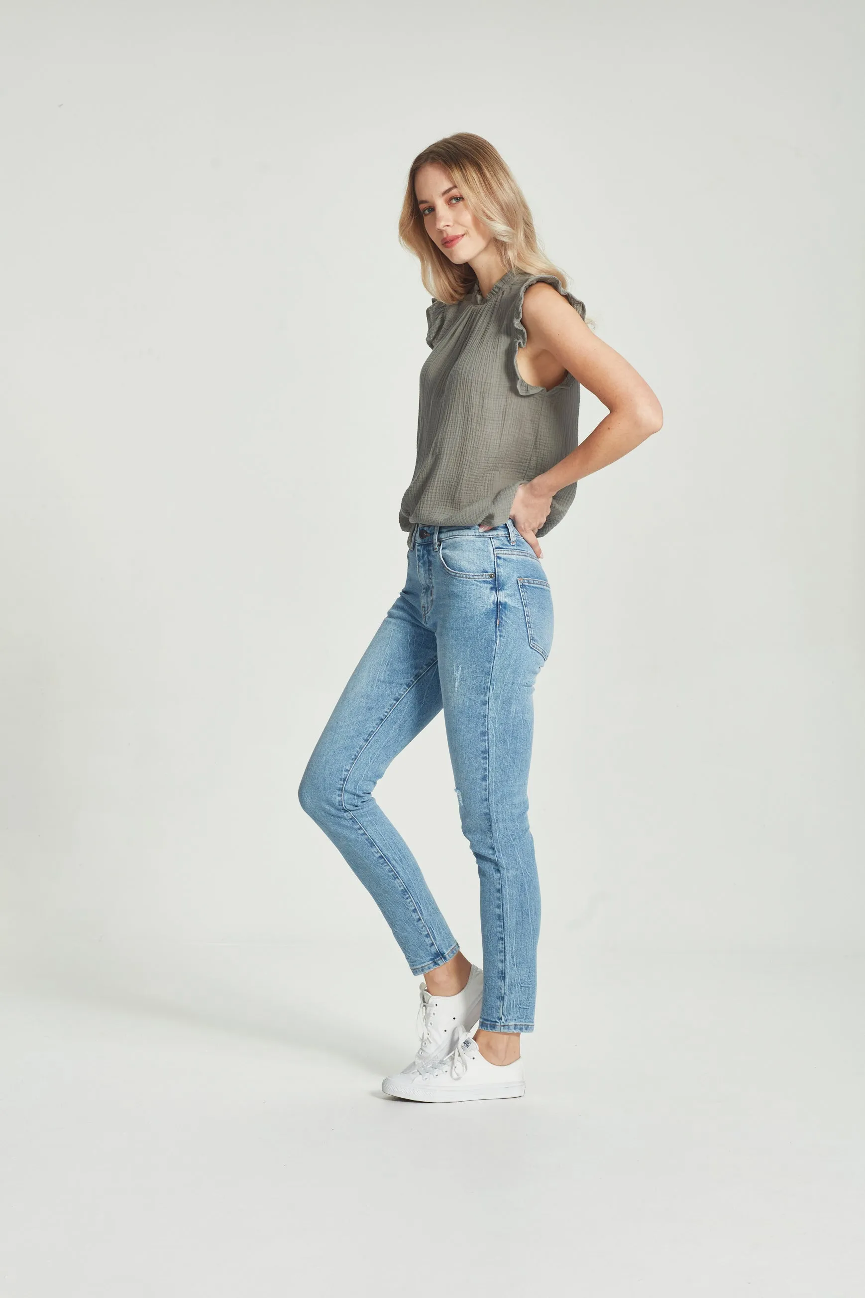 Junkfood Petra Tall Jean Blue