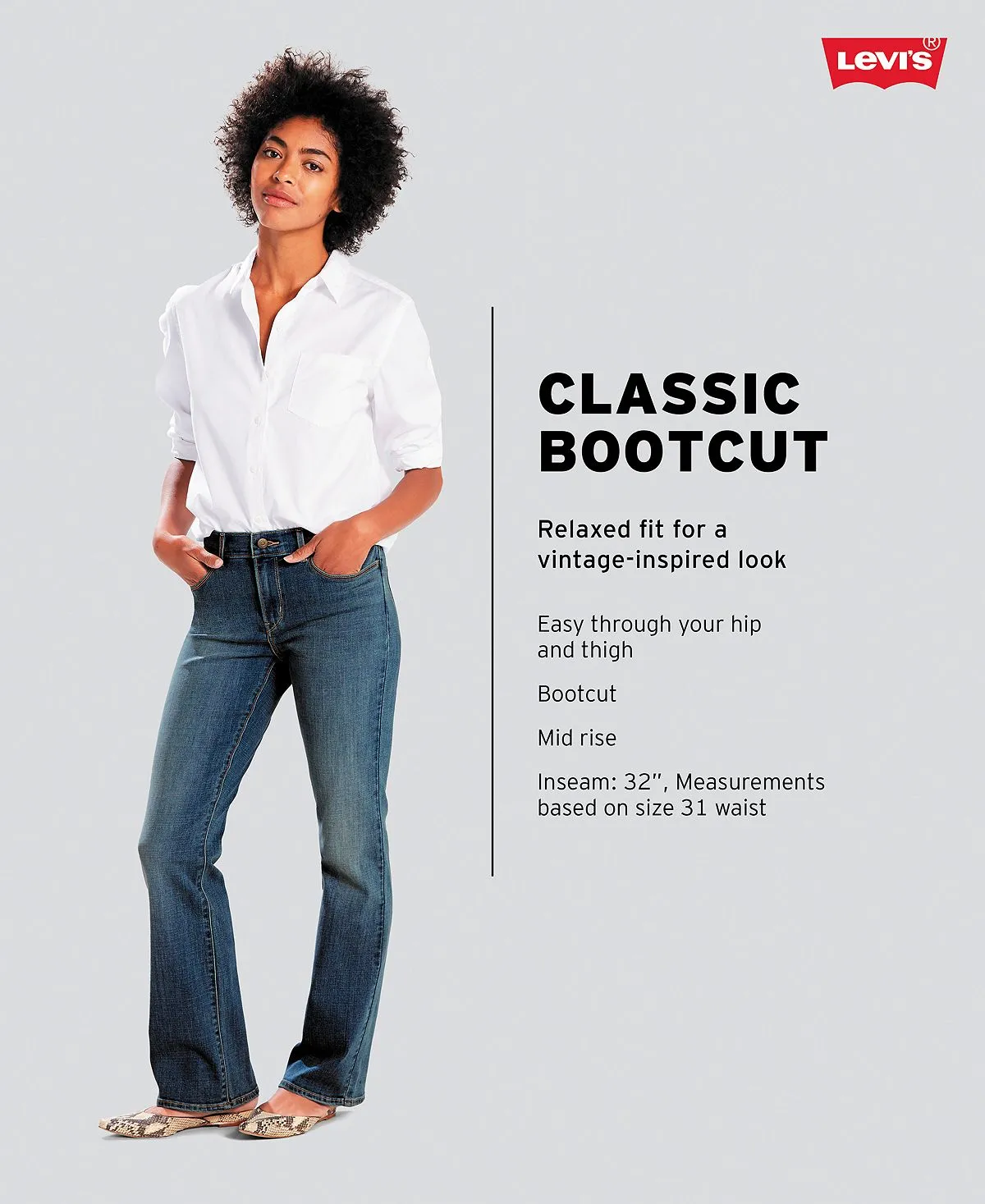 Levi's Women's Casual Classic Mid Rise Bootcut Jeans