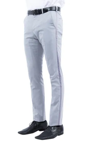 Light Grey Tuxedo Dress Pants