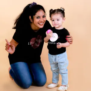 Love You To The Moon Matching Family T Shirts- Combo Of 2