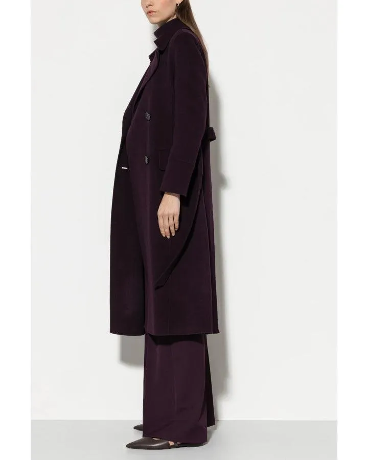 Luisa Cerano Double Face Wool Trench Coat