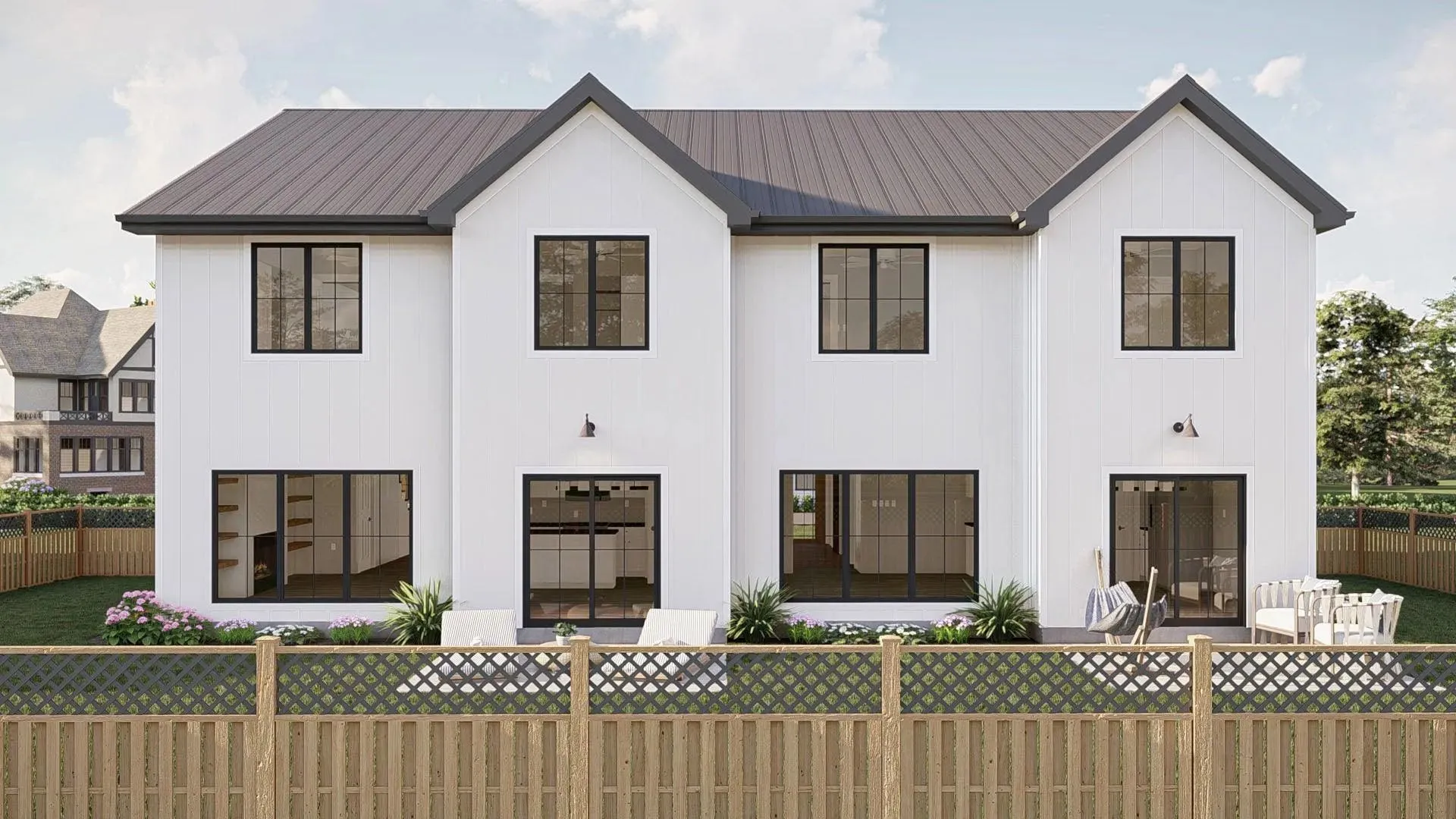 Luxurious six-bedroom home with multiple bathrooms and inviting porches.