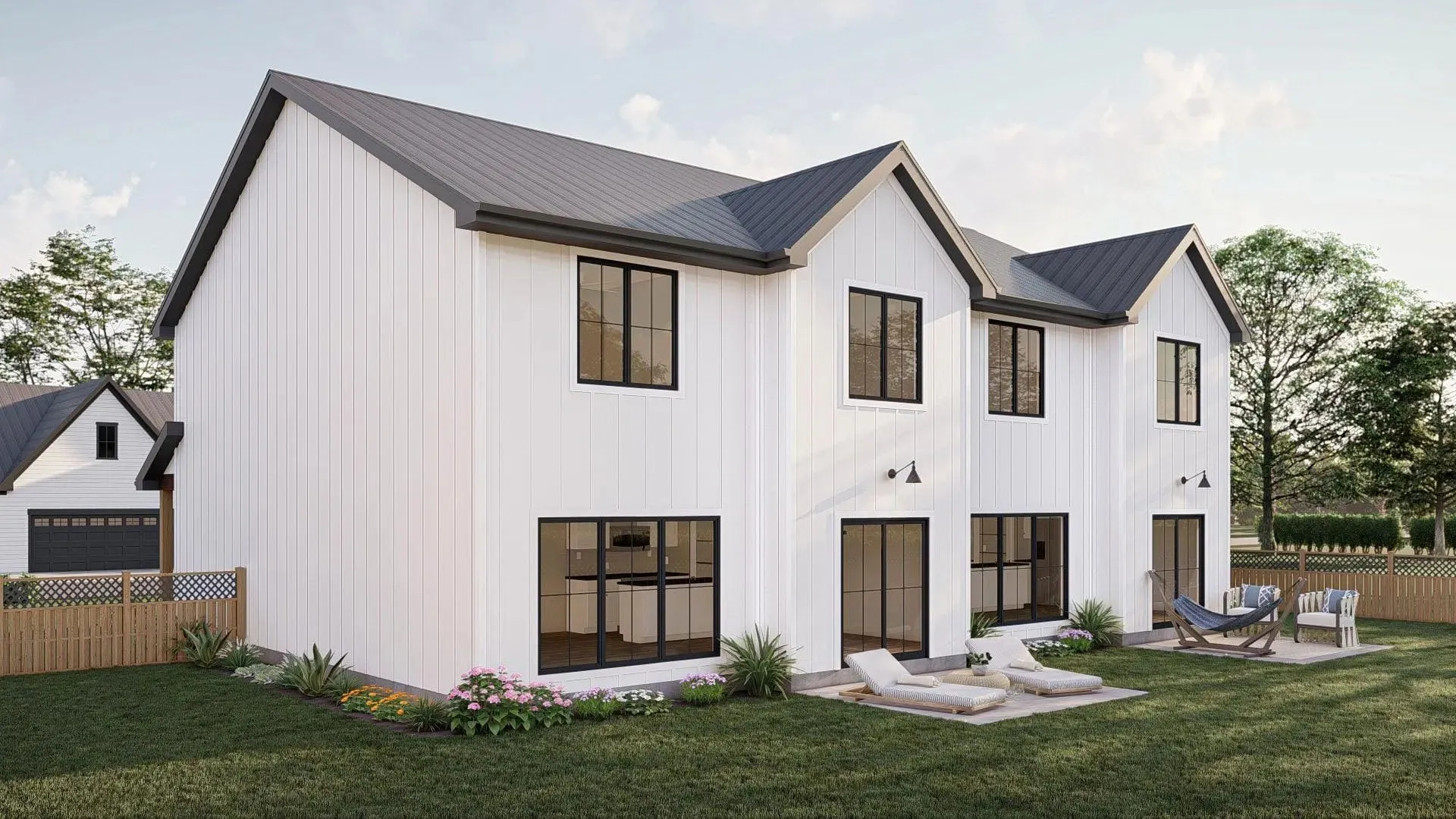 Luxurious six-bedroom home with multiple bathrooms and inviting porches.