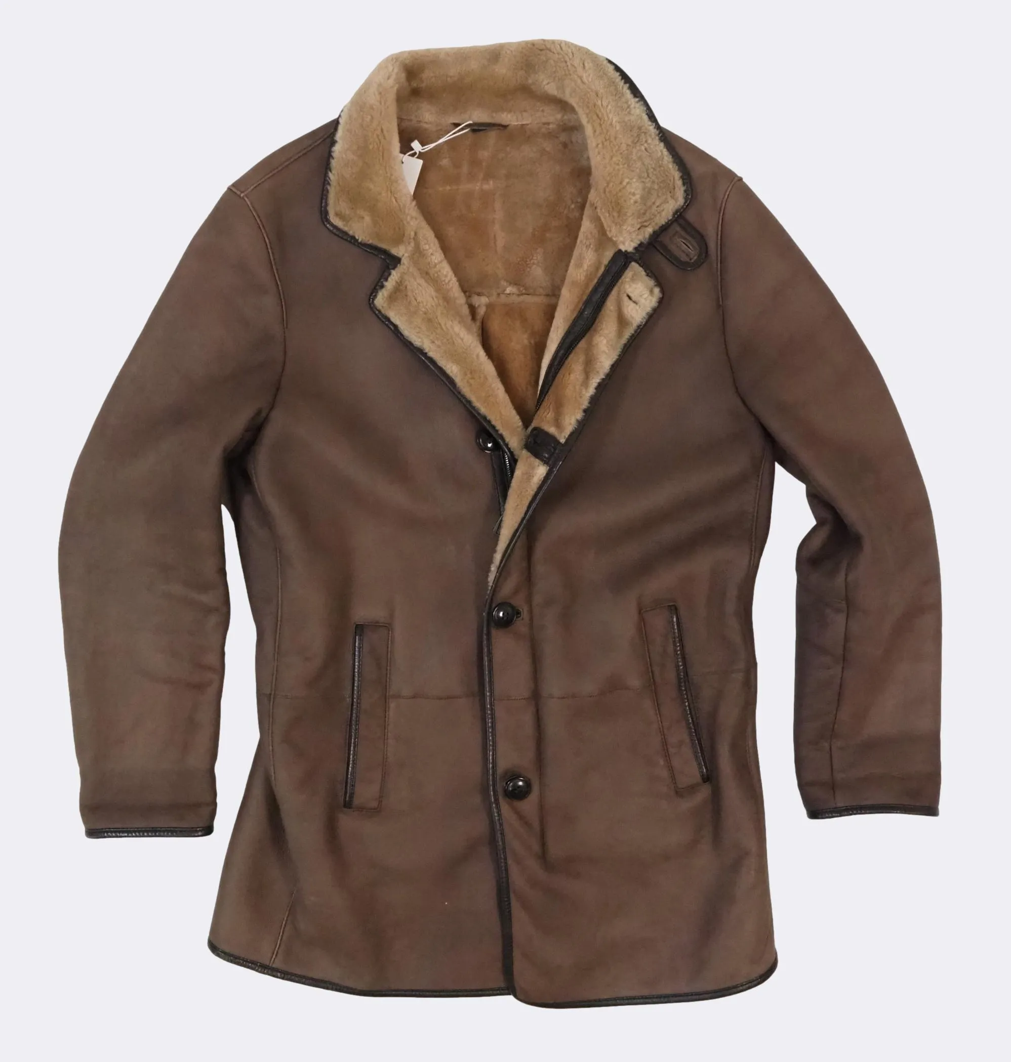 Luxurious Zip-front Lambskin Shearling jacket