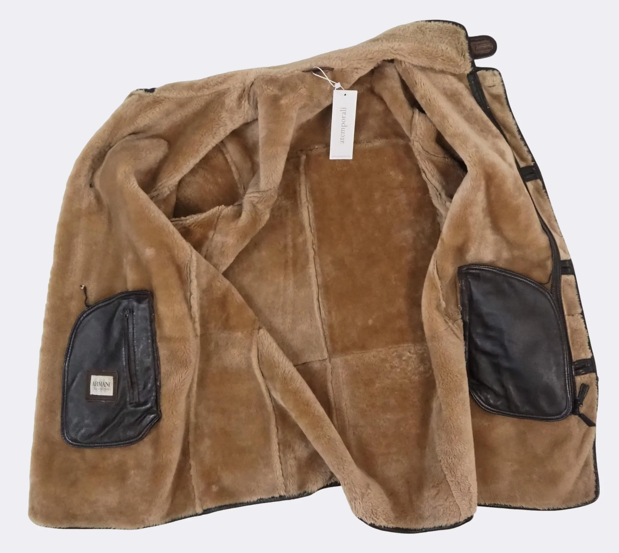 Luxurious Zip-front Lambskin Shearling jacket