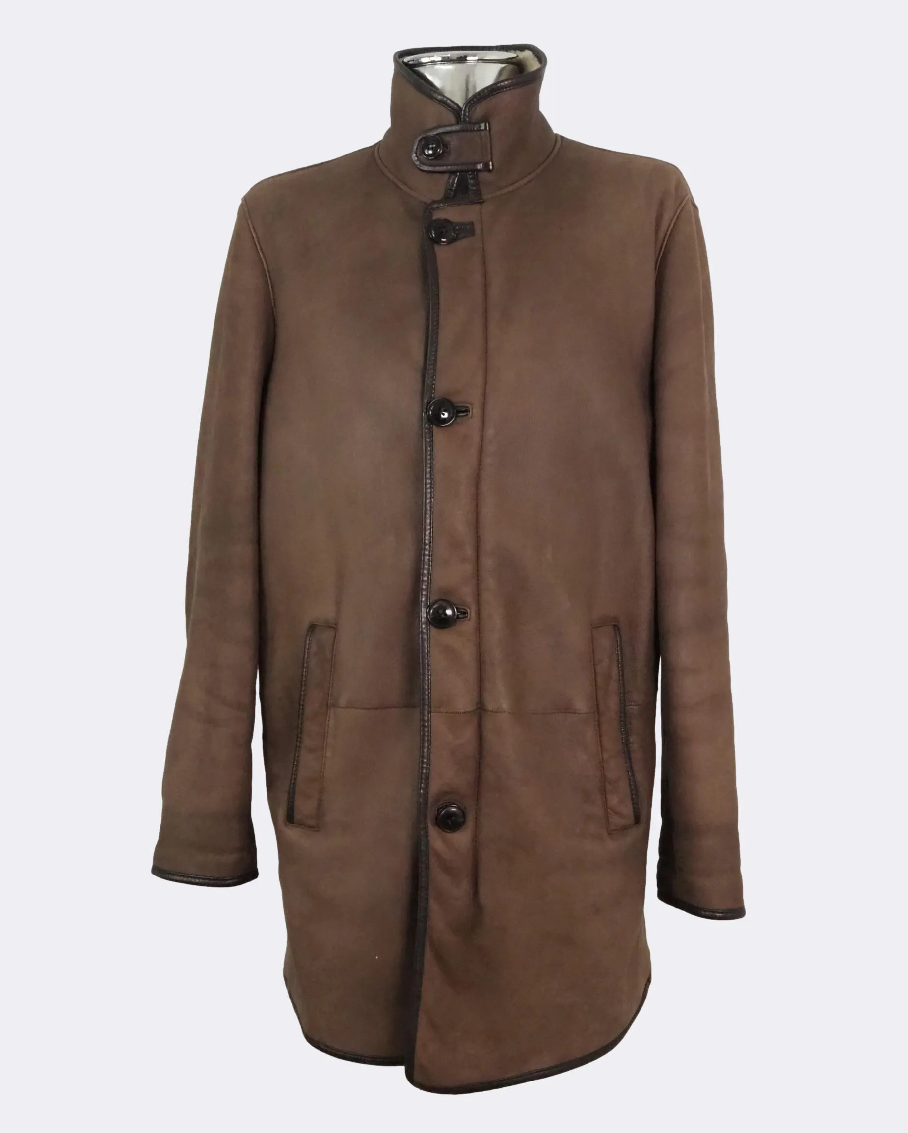 Luxurious Zip-front Lambskin Shearling jacket