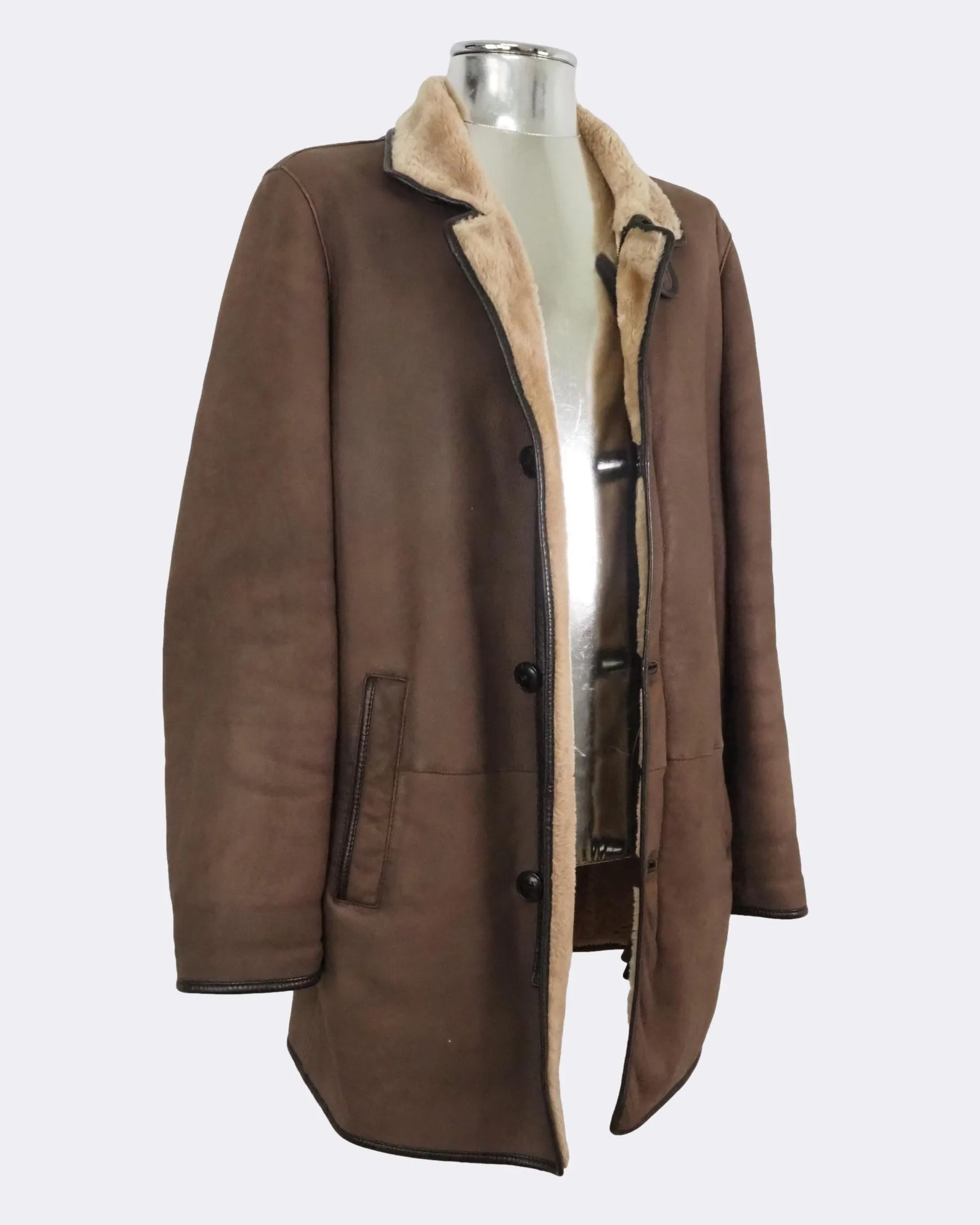 Luxurious Zip-front Lambskin Shearling jacket