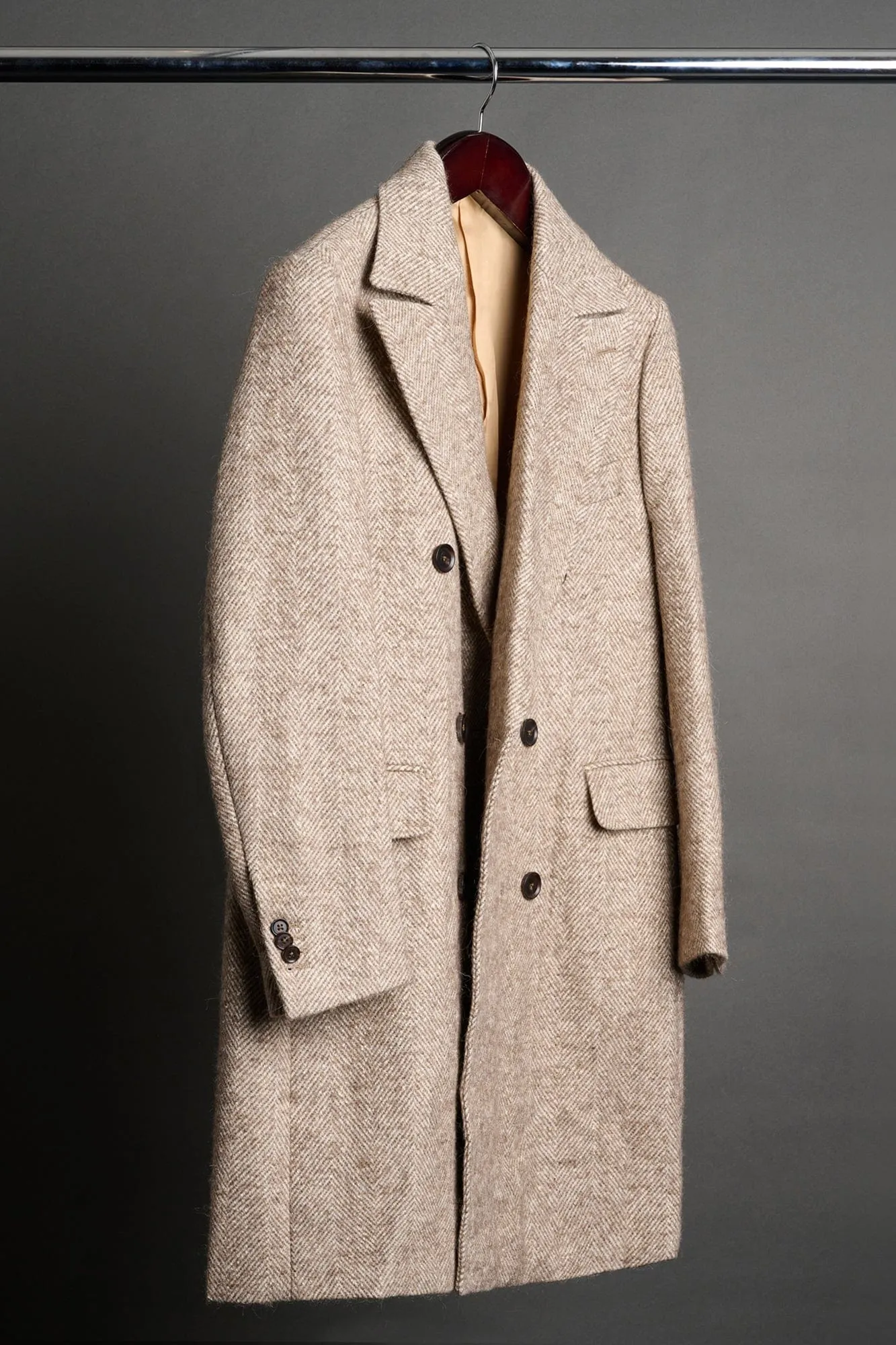 Luxury Herringbone Coat