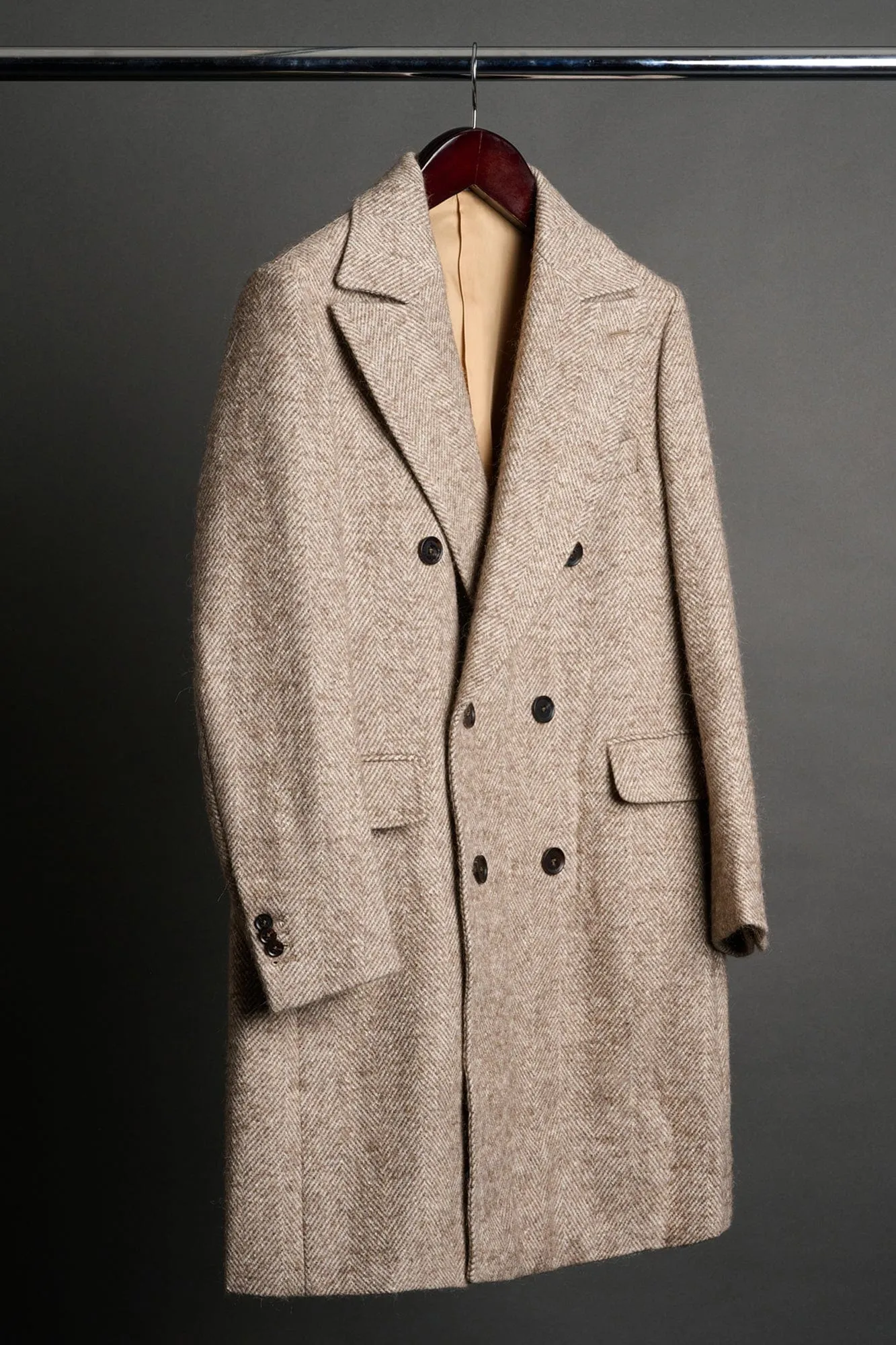 Luxury Herringbone Coat