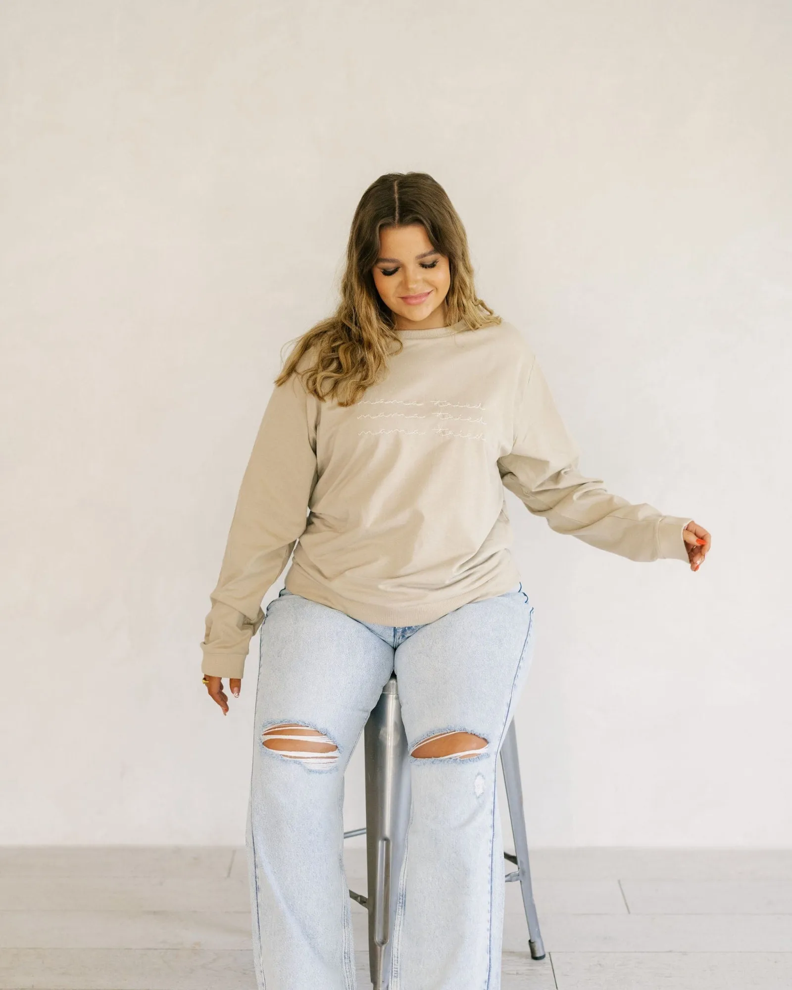 Mama Tried Chainstitch Pullover | Cashmere