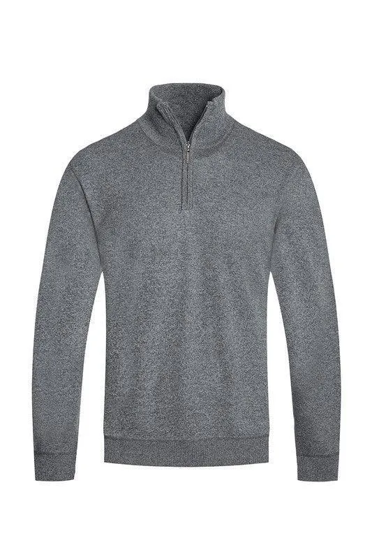 Men’s Knit Quarter Zip Sweater