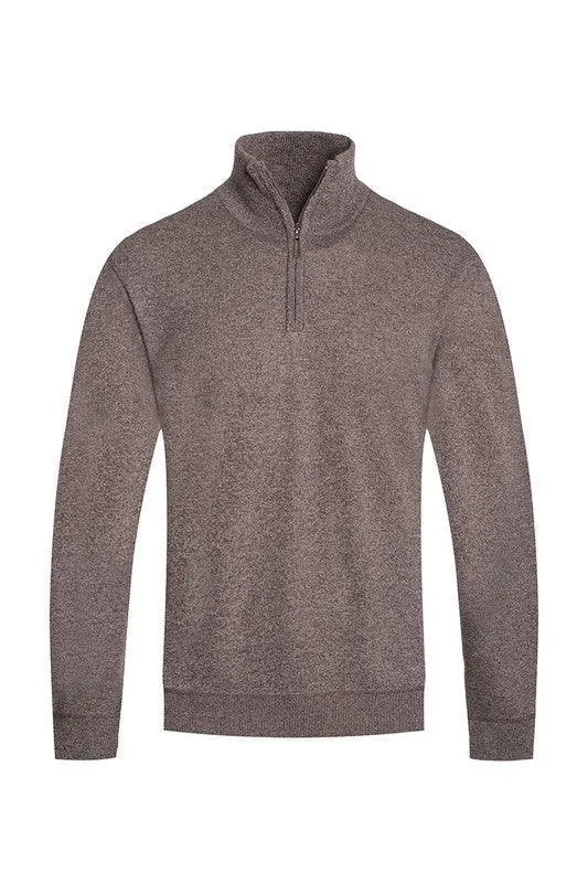 Men’s Knit Quarter Zip Sweater