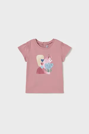 mini girl flower tee