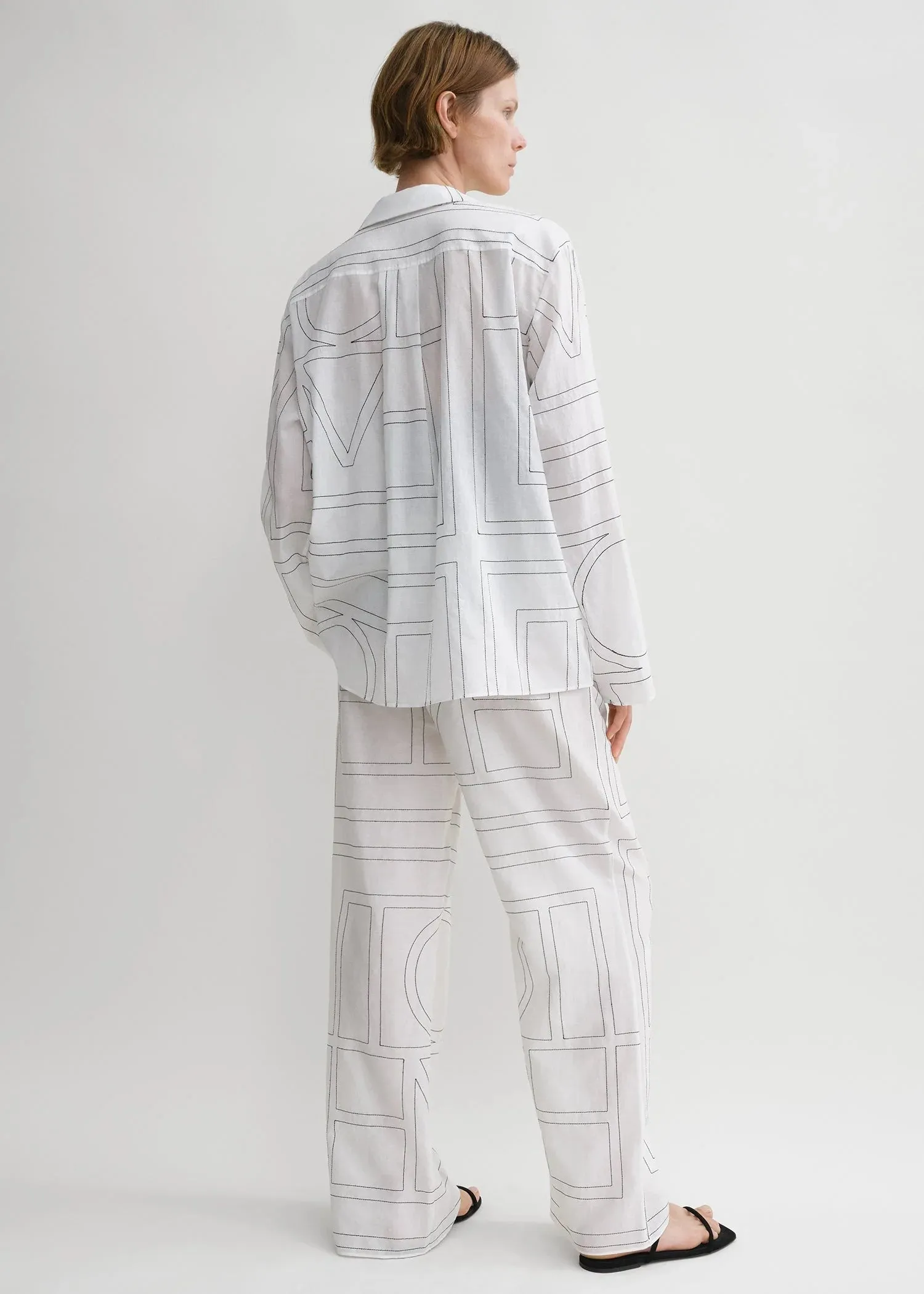 Monogram Cotton PJ Top