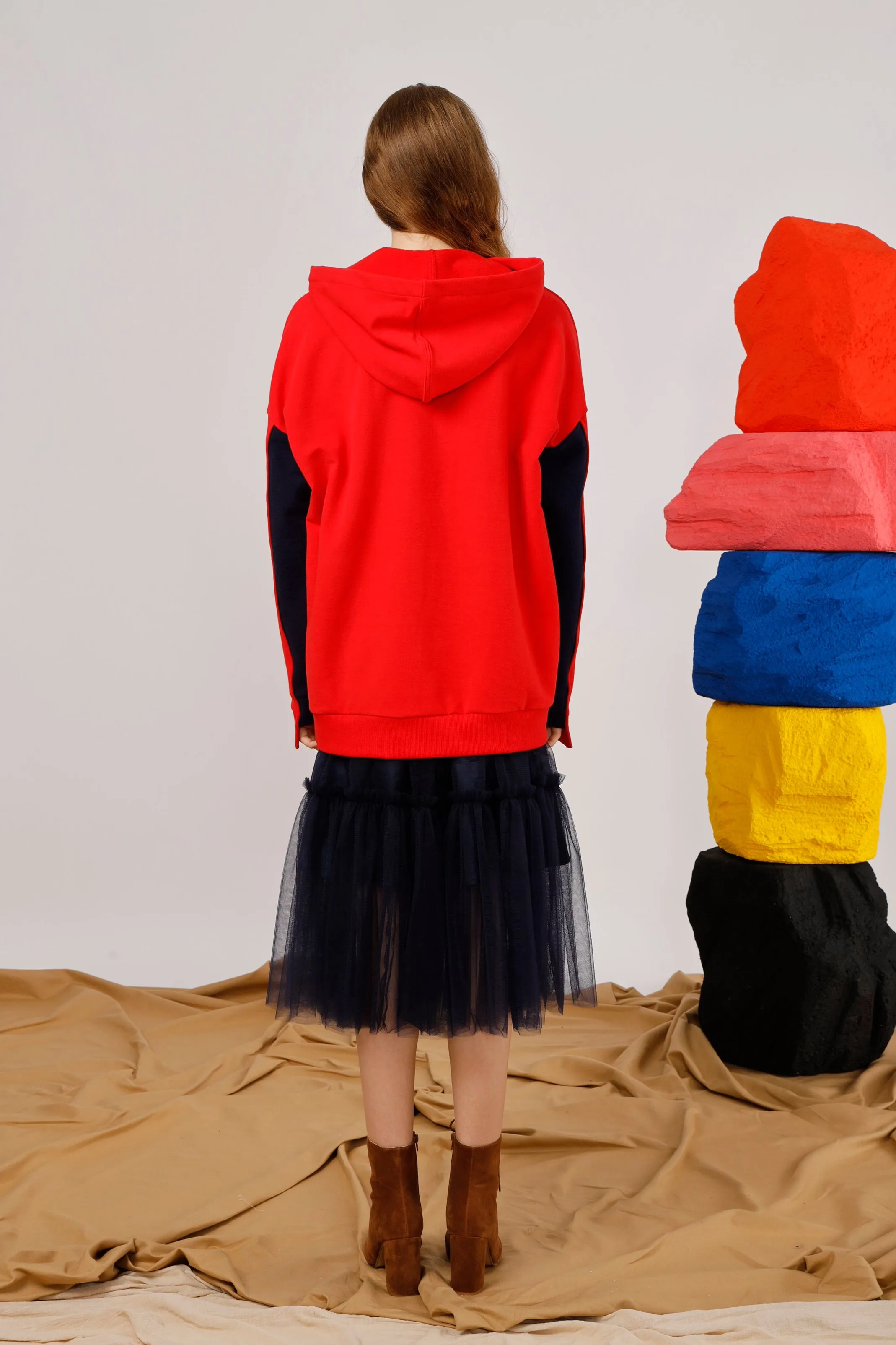 Move Mountains Paneled Hoodie