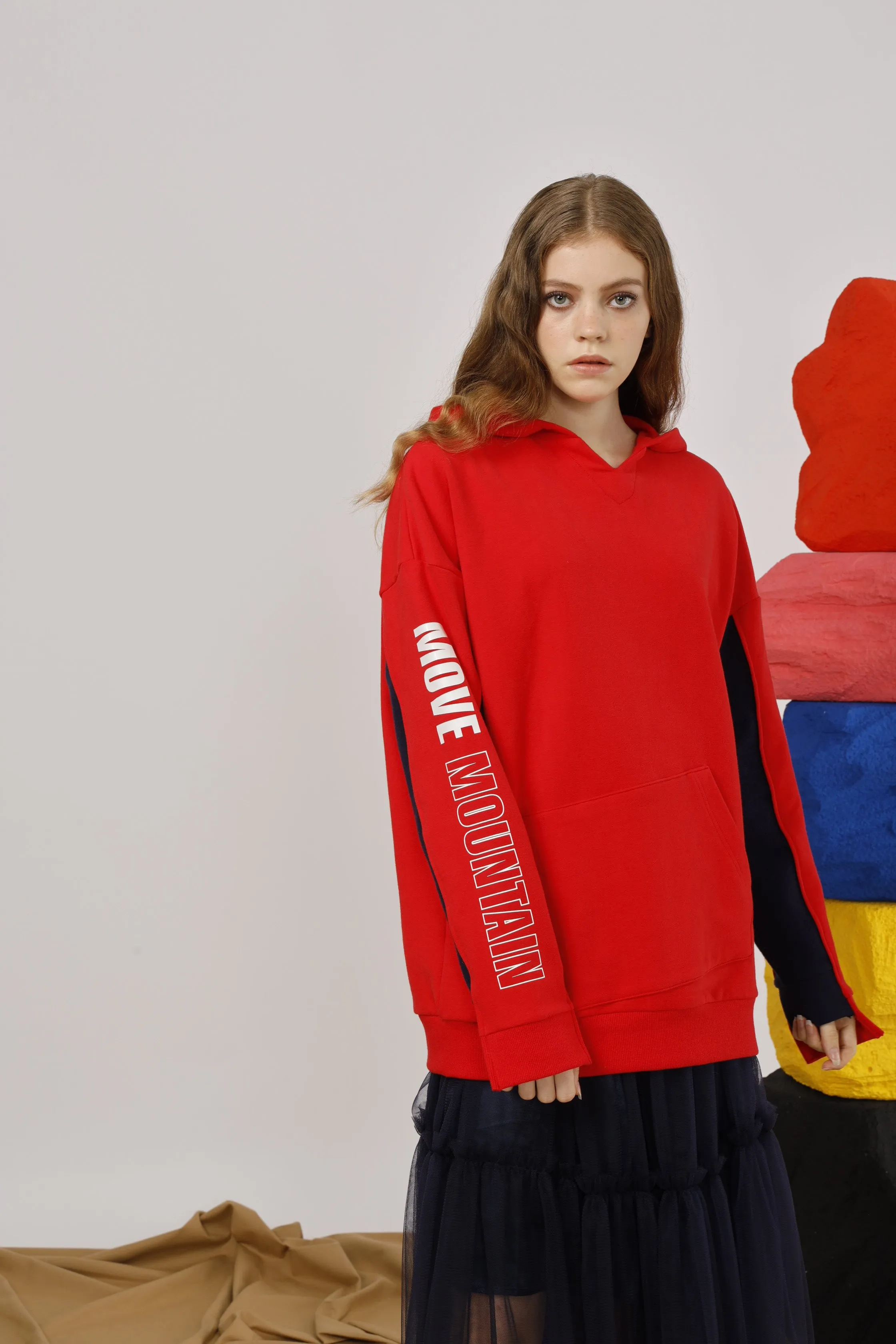 Move Mountains Paneled Hoodie