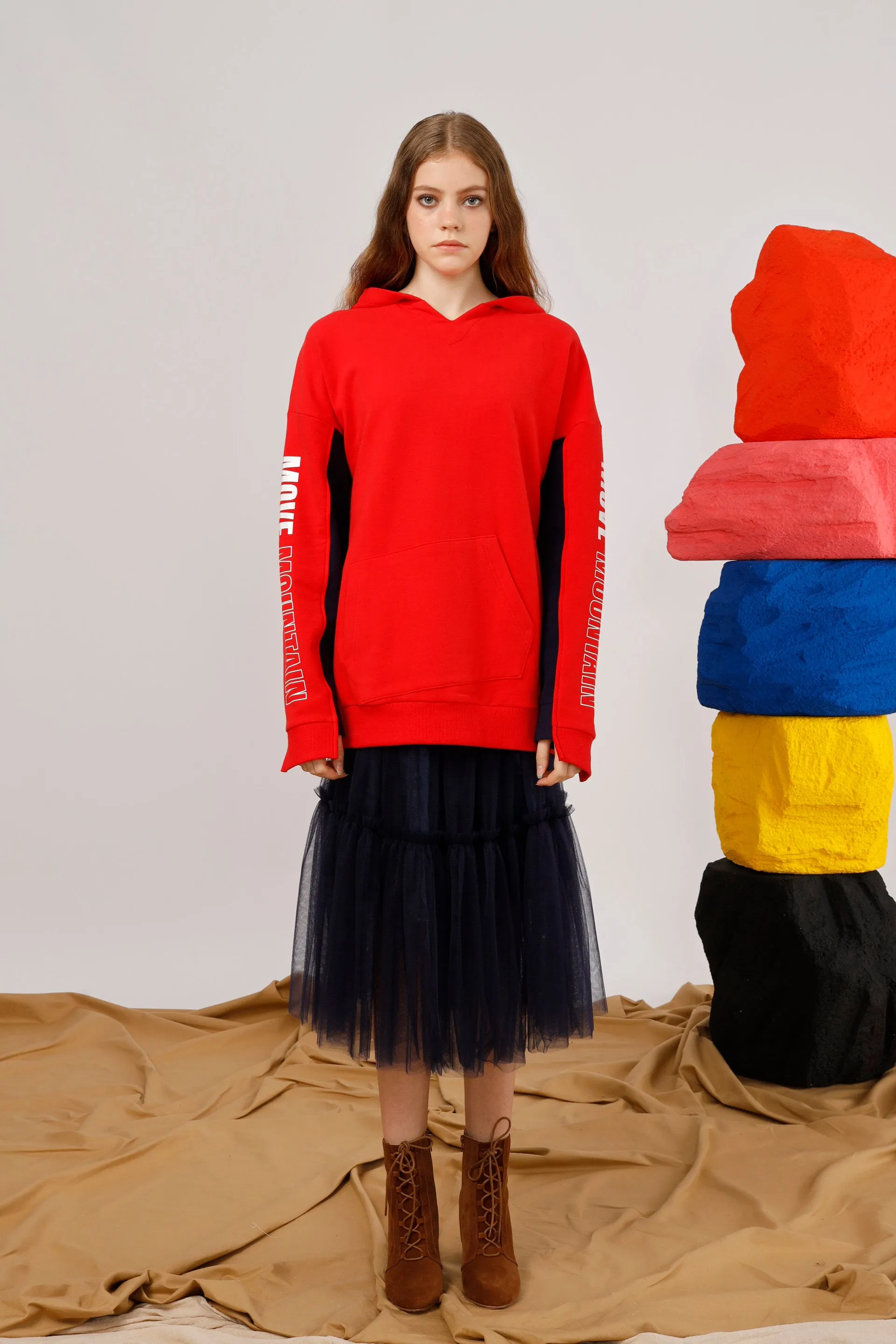 Move Mountains Paneled Hoodie