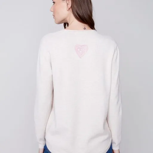 Multi Color Heart Sweater