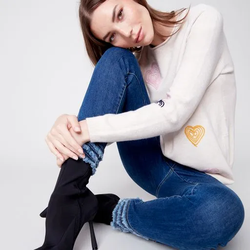 Multi Color Heart Sweater