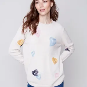 Multi Color Heart Sweater
