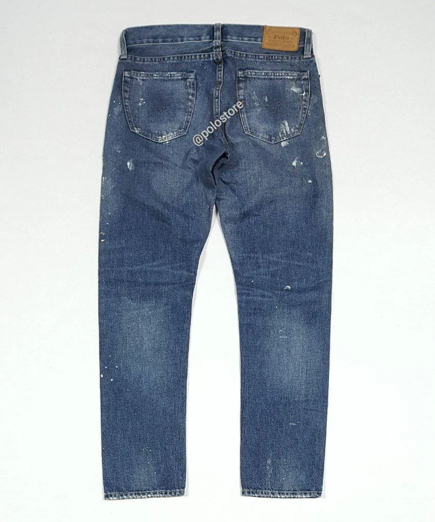 Nwt Polo Ralph Lauren Paint Splatter Classic Fit Stretch Jeans