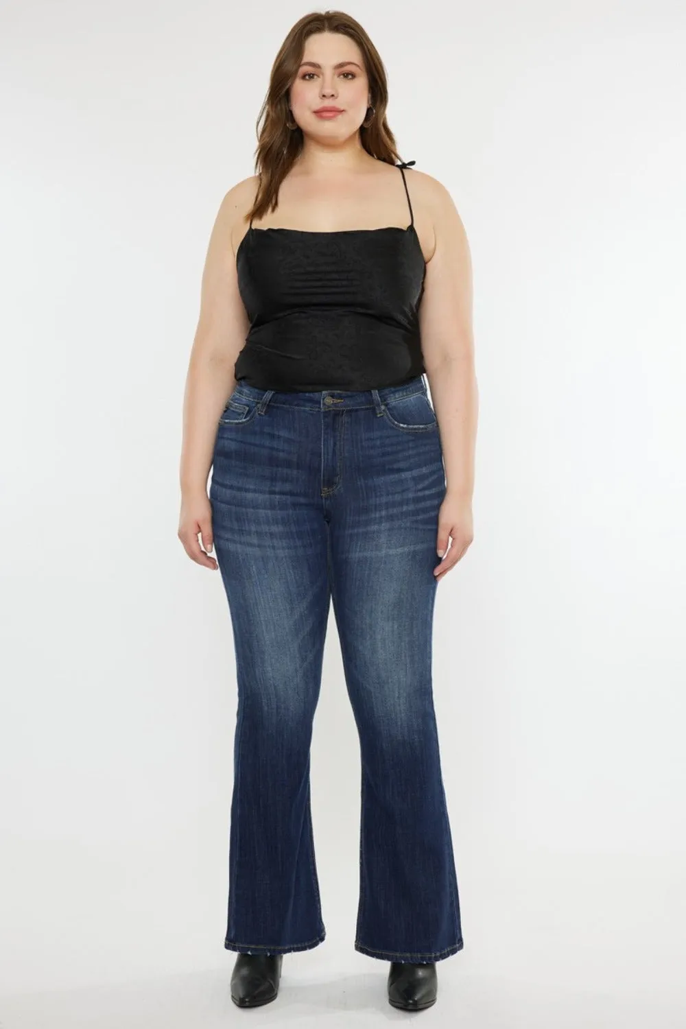 Phoenix Mid Rise Classic Slim Flare Jeans