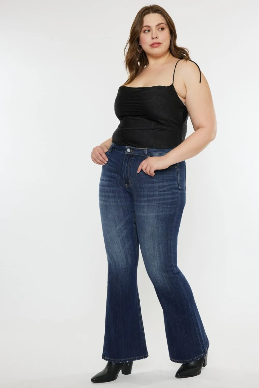 Phoenix Mid Rise Classic Slim Flare Jeans
