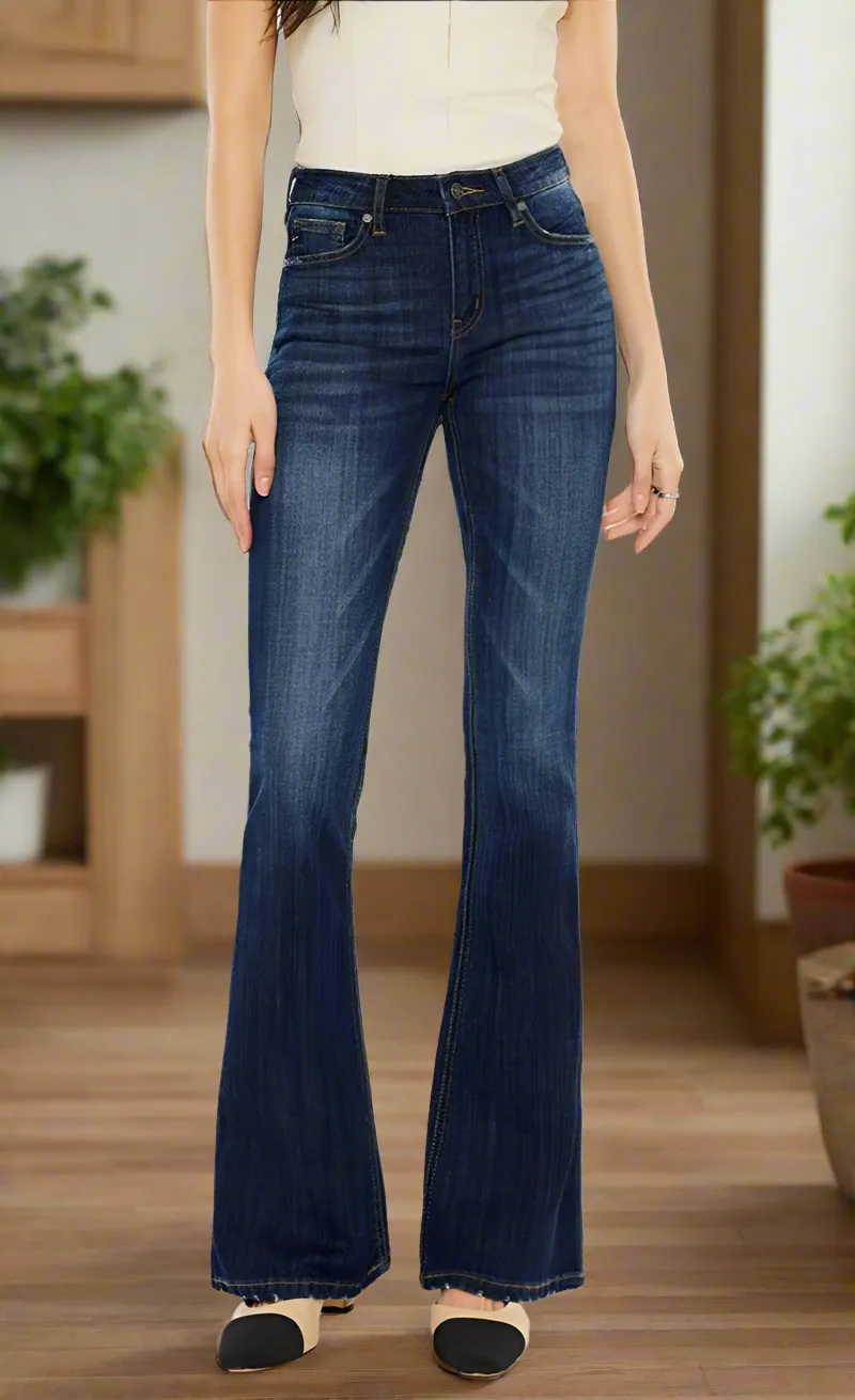 Phoenix Mid Rise Classic Slim Flare Jeans