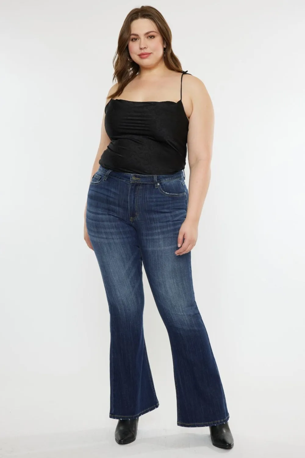 Phoenix Mid Rise Classic Slim Flare Jeans