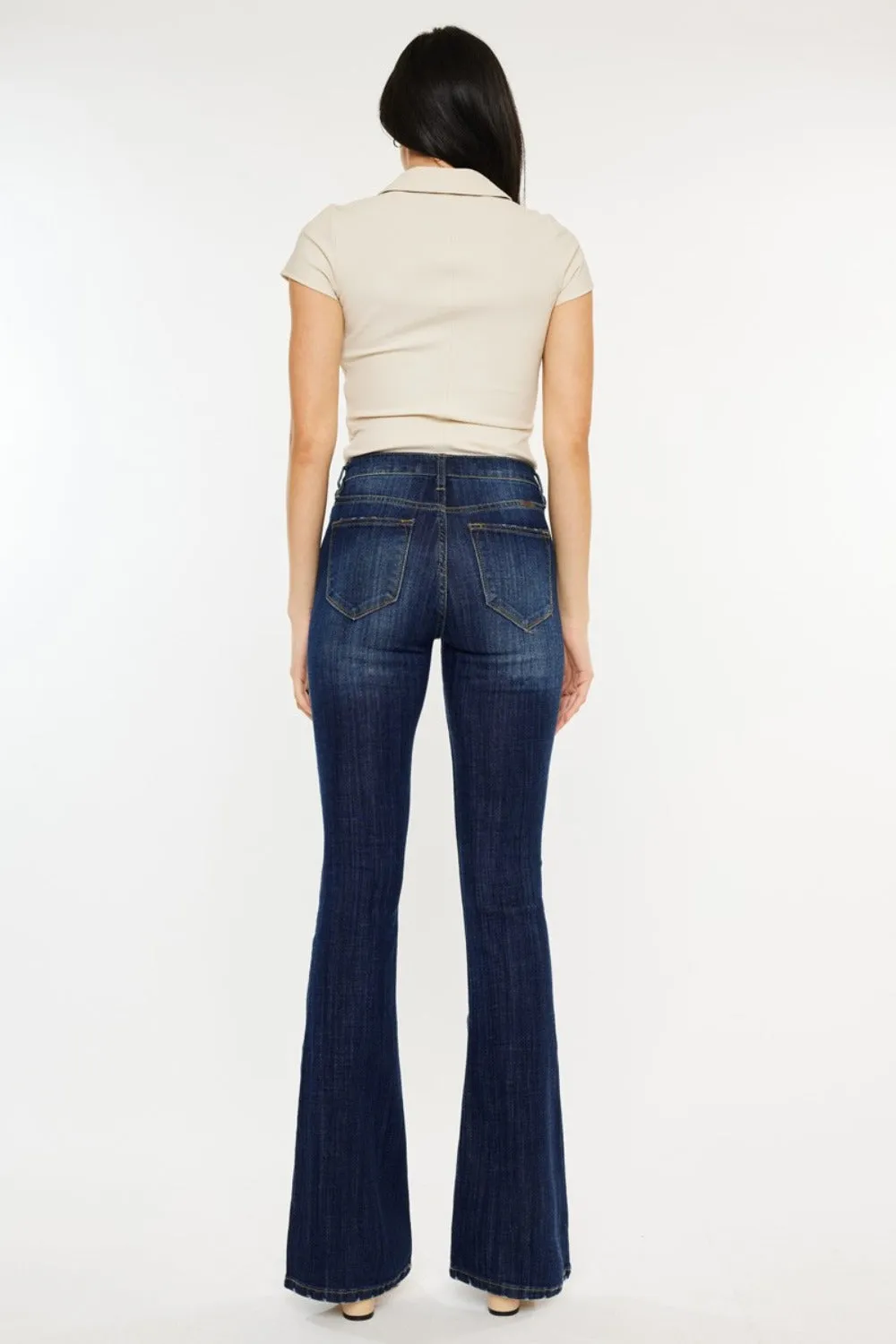 Phoenix Mid Rise Classic Slim Flare Jeans