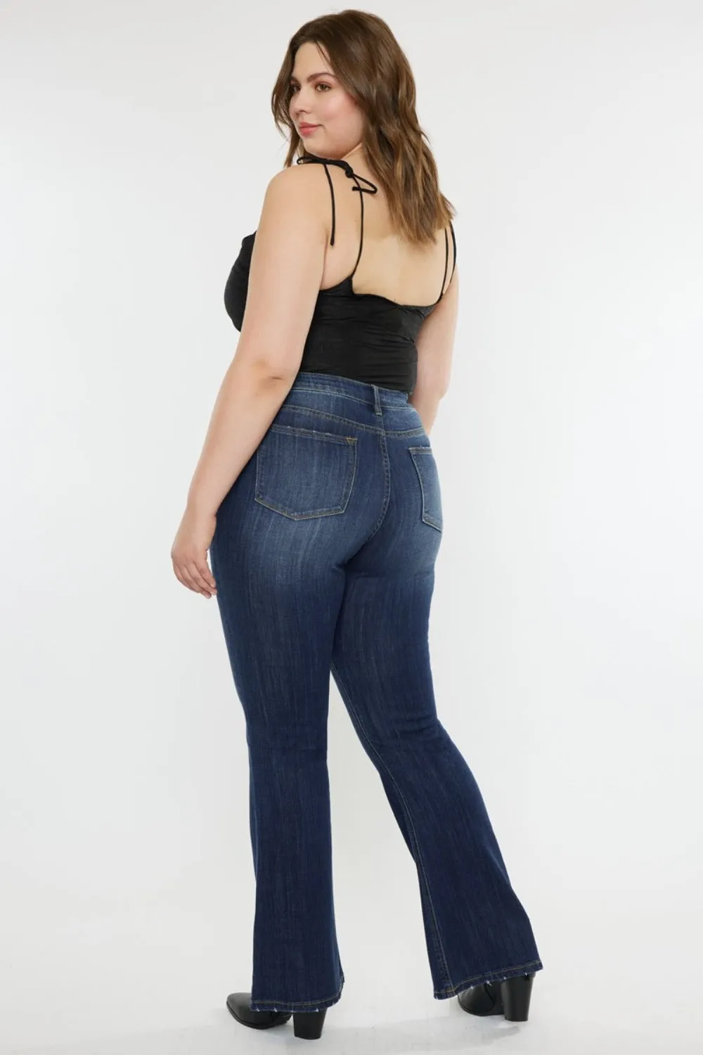Phoenix Mid Rise Classic Slim Flare Jeans
