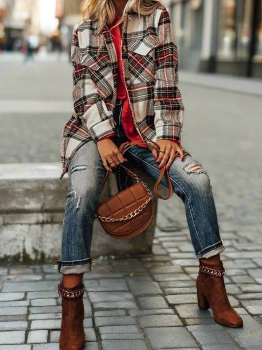 Plaid   Cozy Shacket