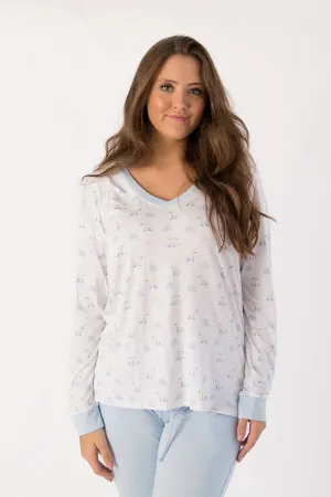 Polar Bear | Long Sleeve Adult V Neck