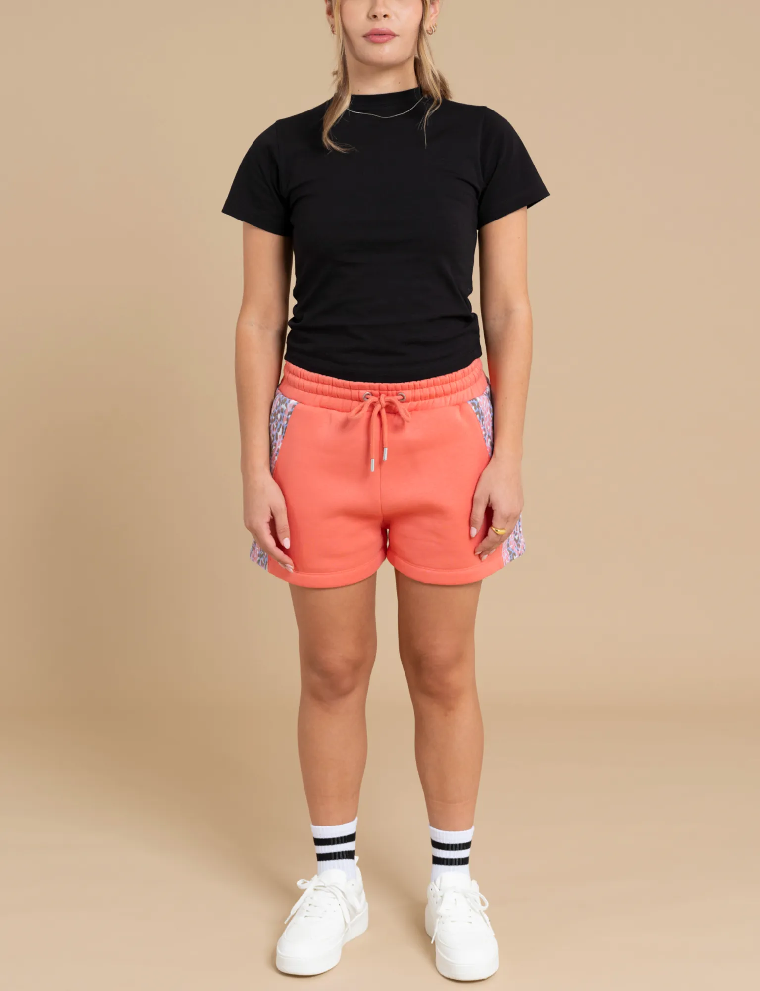 RILEY printed sweat shorts