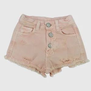 Salmon Ripped Shorts