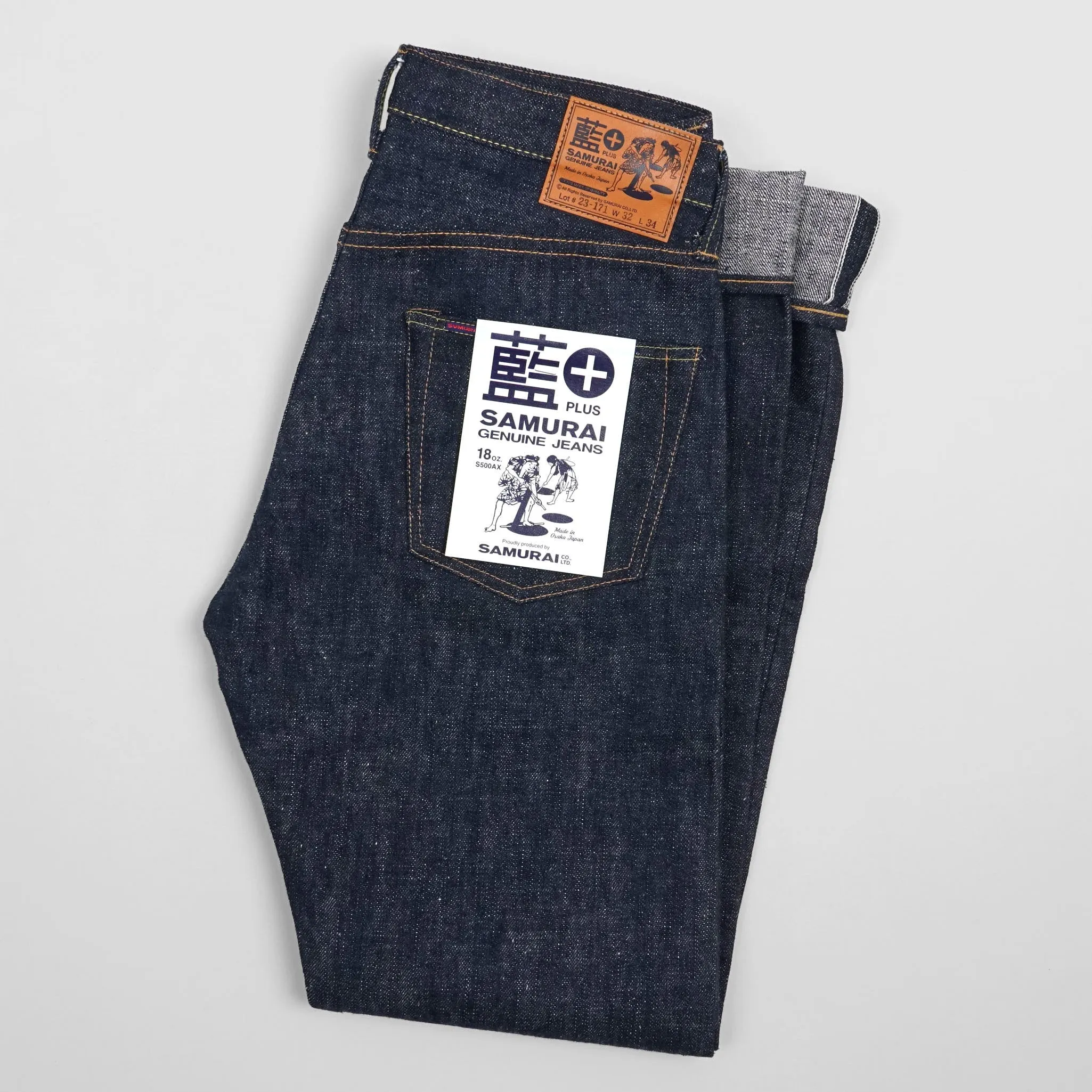 Samurai Jeans 18oz Authentic Indigo Denim