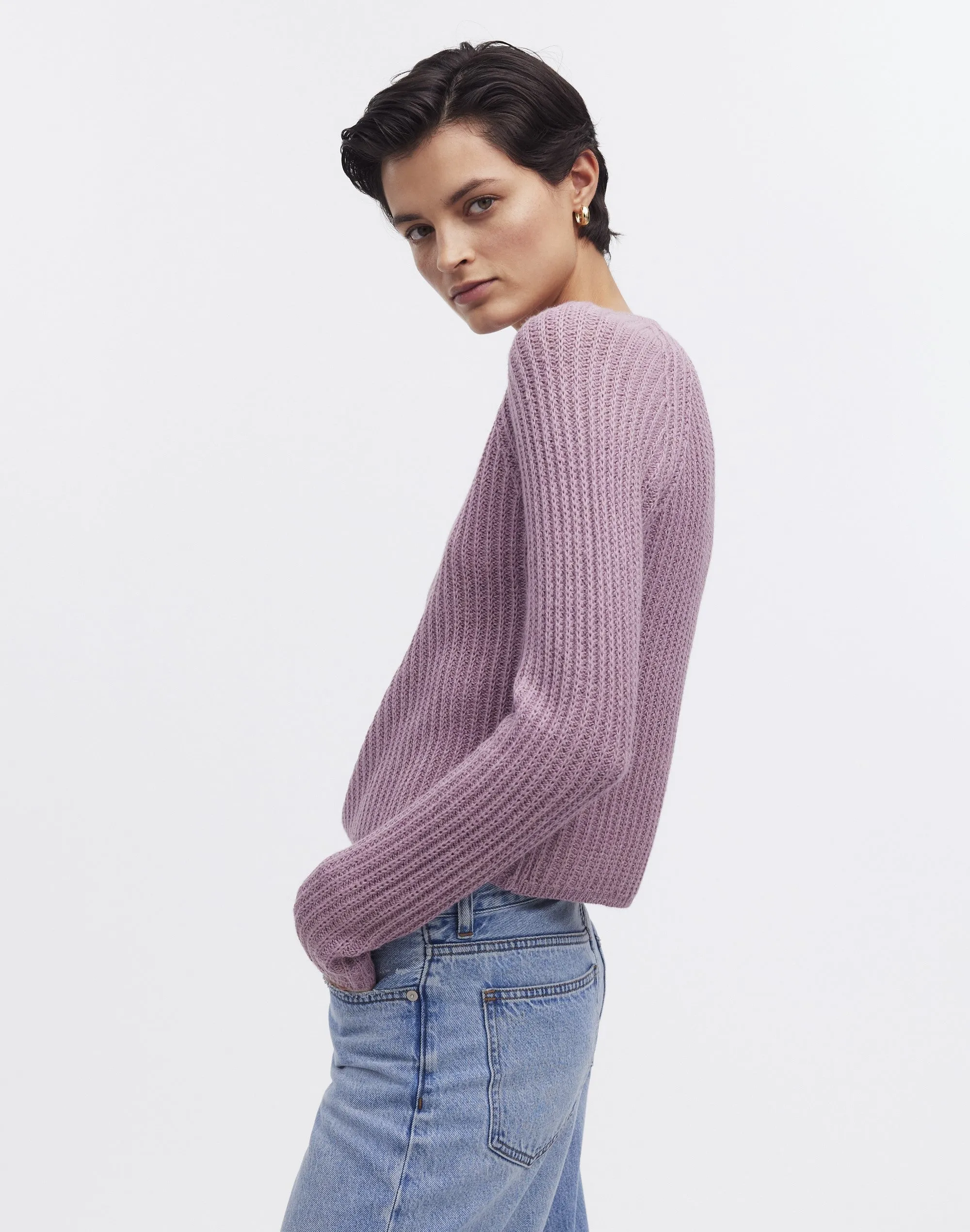 Sawika Crop Alpaca Sweater