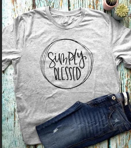 Simply Blessed Christian Statement Shirt