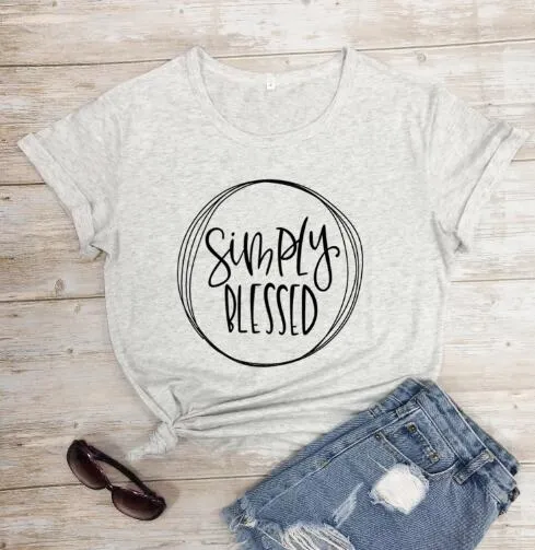 Simply Blessed Christian Statement Shirt