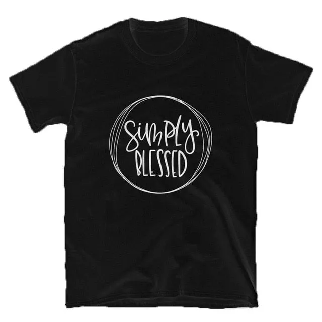 Simply Blessed Christian Statement Shirt