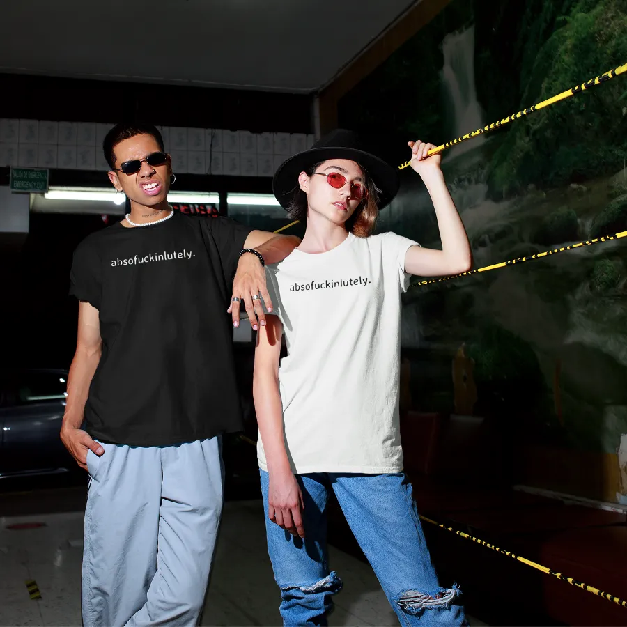 Sorta Club 'Absofuckinglutely' White T-Shirt