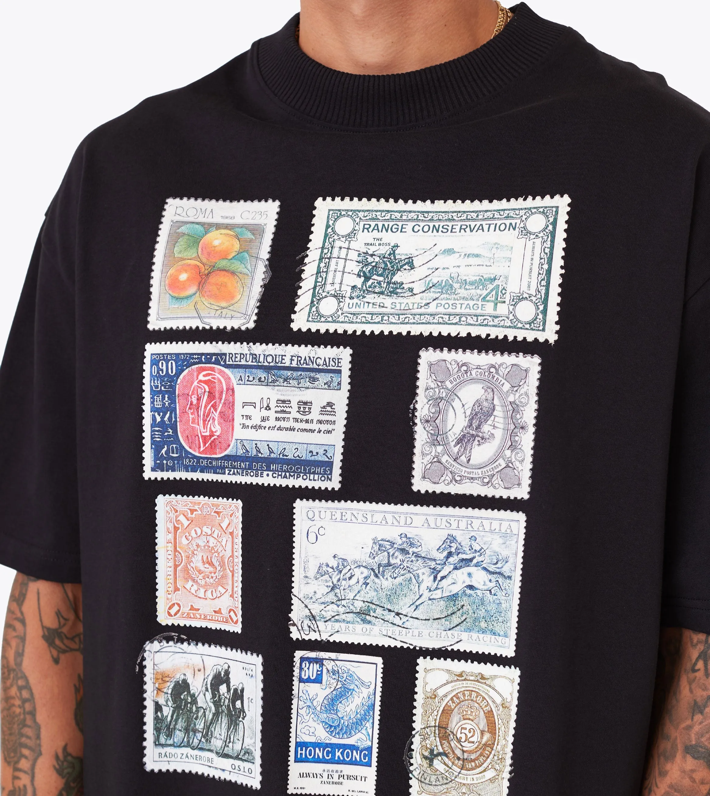 Stamps Lounge Tee Black