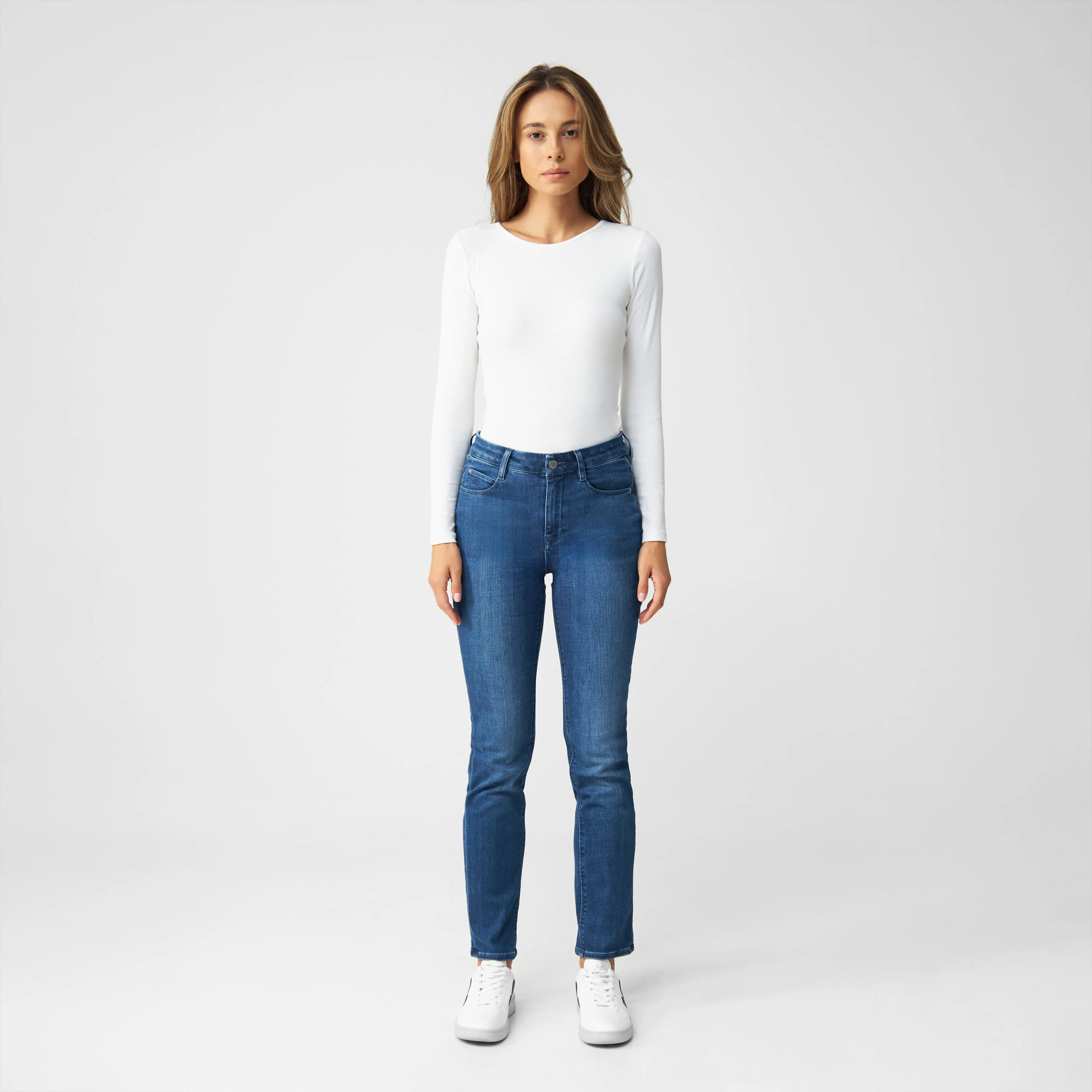 STELLAR Slim Comfortstretch - Classic - Medium Blue