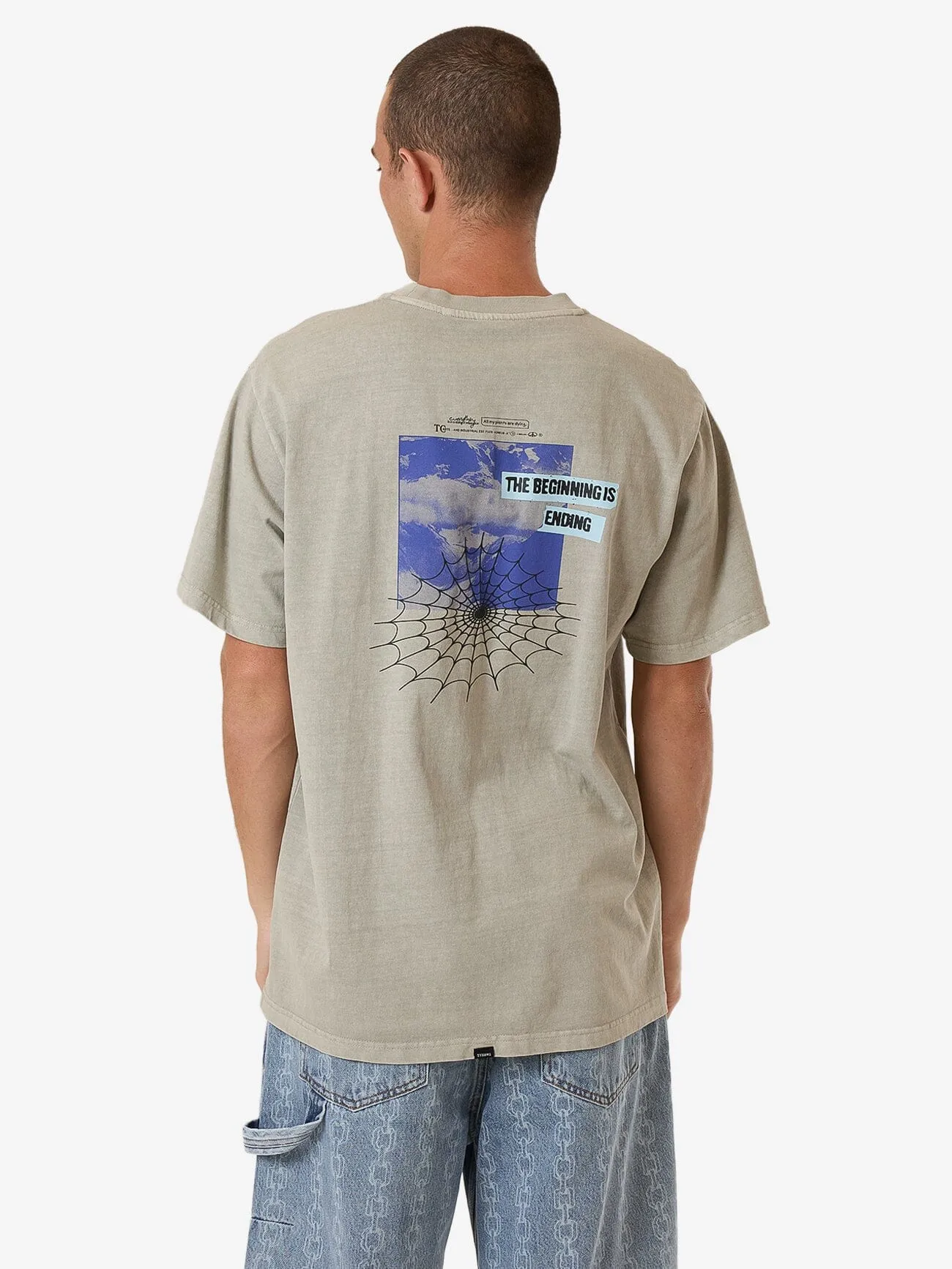 The Beginning Is Ending Merch Fit Tee - Fog