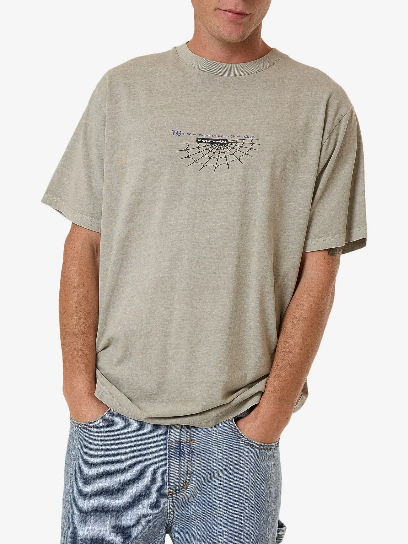 The Beginning Is Ending Merch Fit Tee - Fog