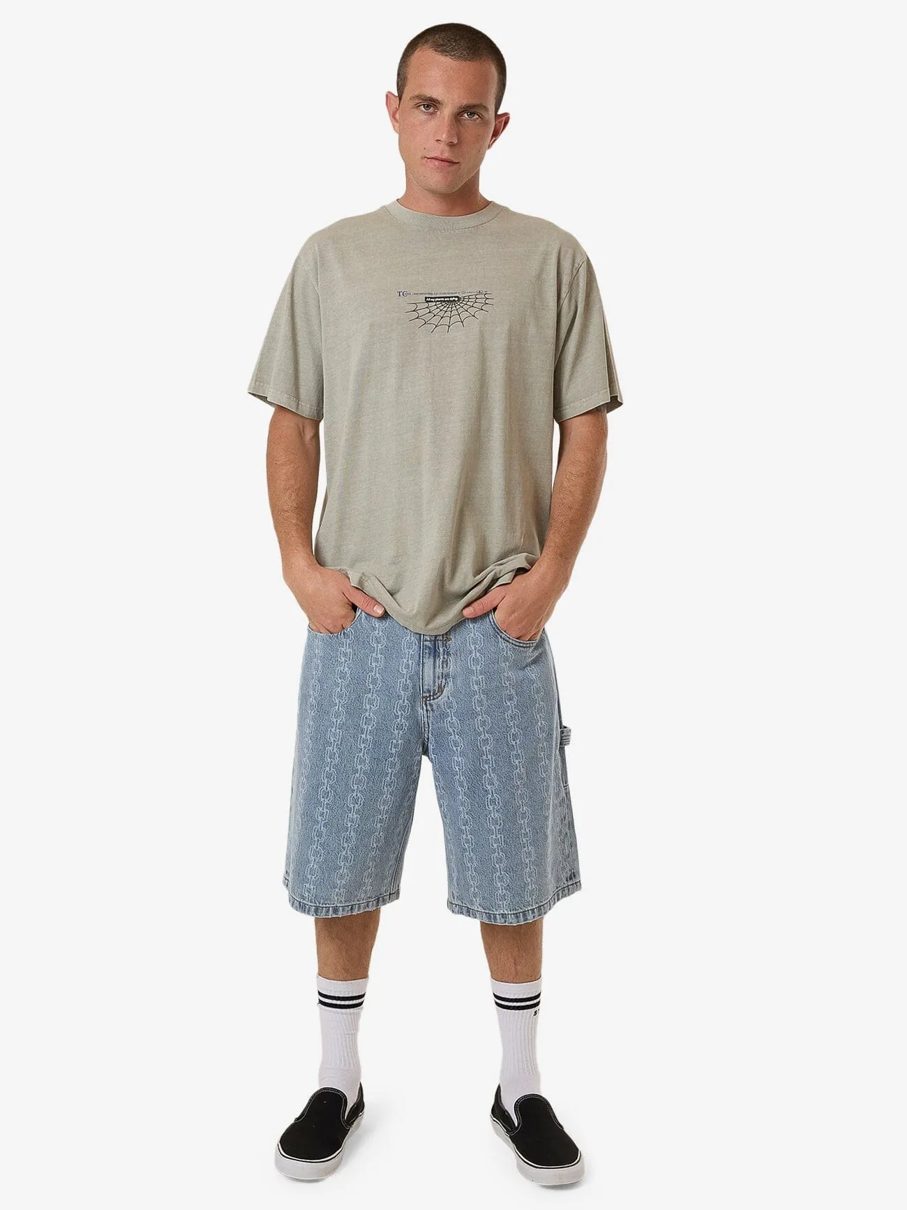 The Beginning Is Ending Merch Fit Tee - Fog