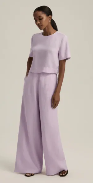 The Easy Breezy Top in Wisteria Musk